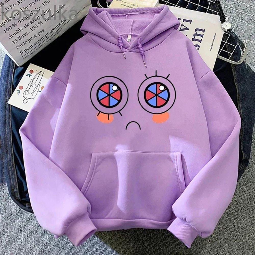 Men Women The Amazing Digital Circus Pomni Hoodie Long Sleeve Casual Sweatshirt